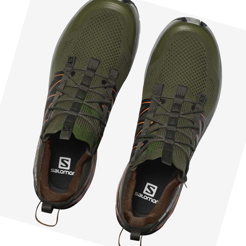 Baskets Salomon XA COVER Femme Vert Olive Orange | IJDYGMW-47
