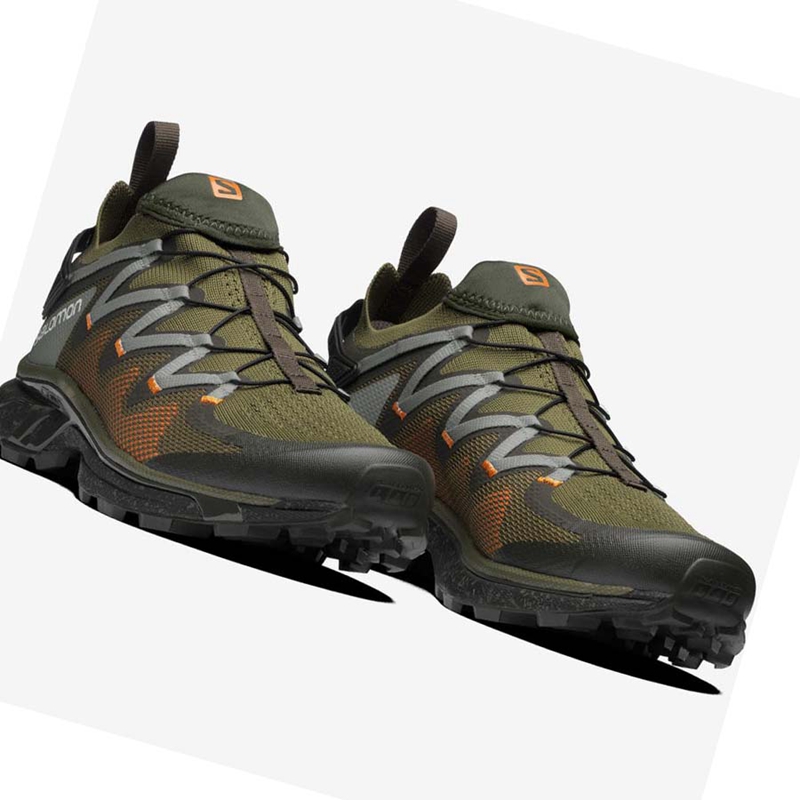 Baskets Salomon XT-RUSH Homme Vert Olive | DEMZNKO-50