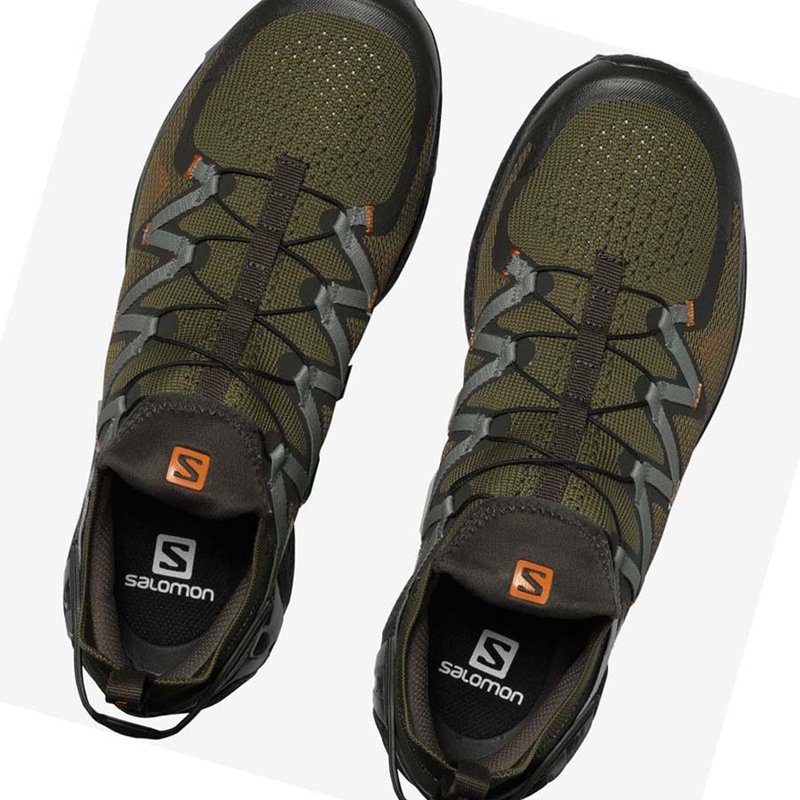 Baskets Salomon XT-RUSH Homme Vert Olive | DEMZNKO-50