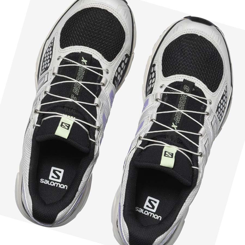 Baskets Salomon X-MISSION 3 Femme Argent | UILBCAE-96