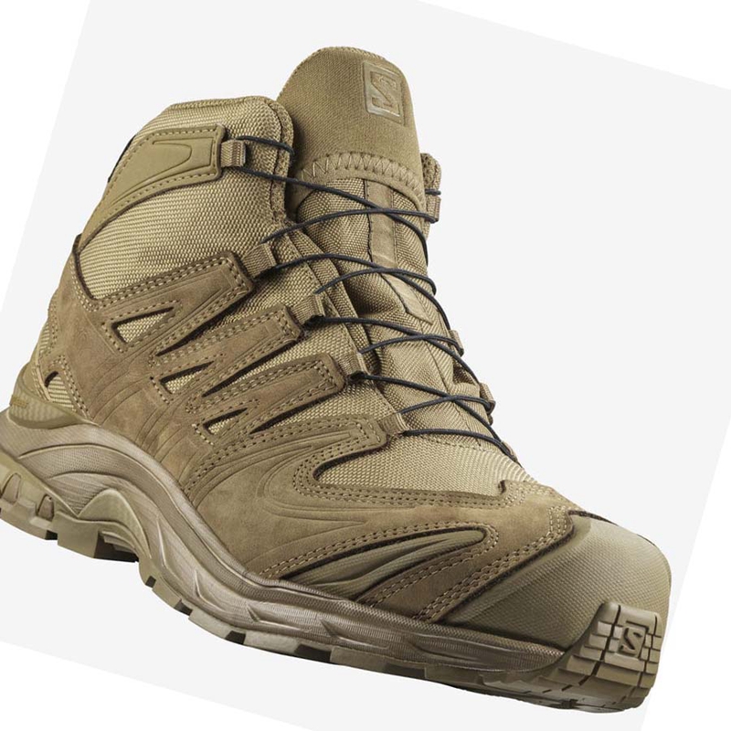 Bottes Salomon XA FORCES MID GORE-TEX Homme Marron | VYHJKTX-57