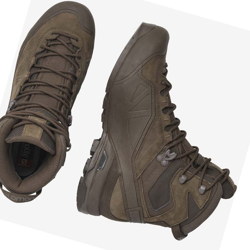 Bottes Salomon X ALP GORE-TEX FORCES Homme Marron | JDZSIVQ-78