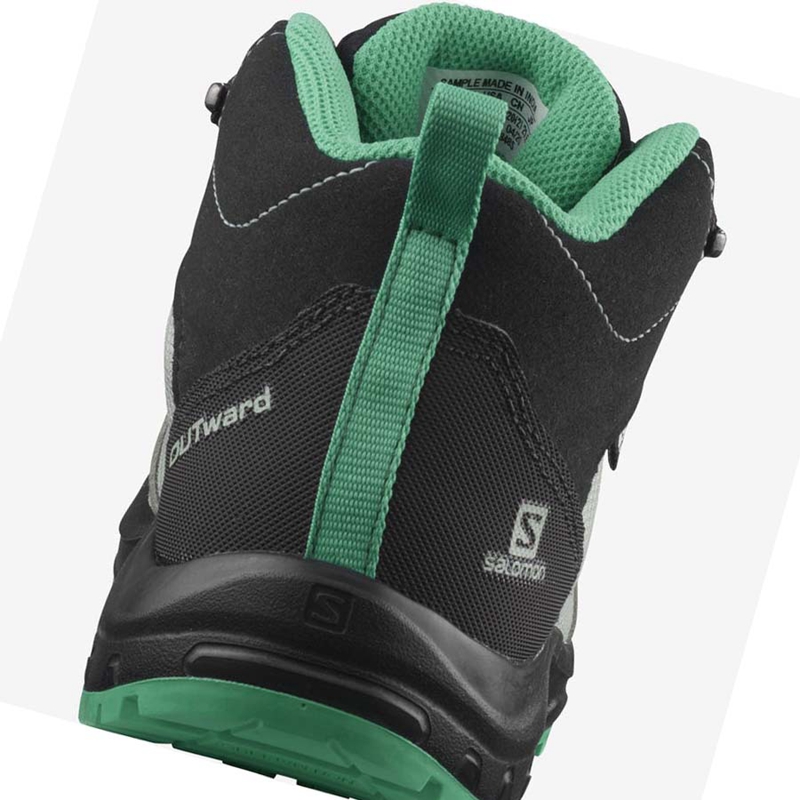 Chaussures Randonnée Salomon OUTWARD CLIMASALOMON™ WATERPROOF Enfant Menthe | VUACNZF-93