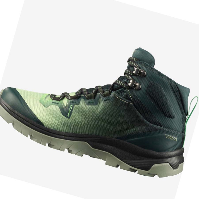 Chaussures Randonnée Salomon WoVAYA MID GORE-TEX Femme Vert | YSNLUKG-08
