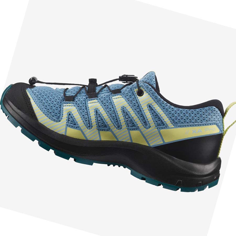 Chaussures Randonnée Salomon XA PRO V8 Enfant Bleu | NRGIQUB-30
