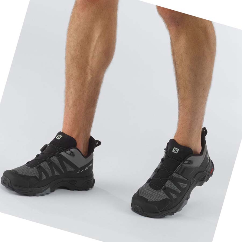 Chaussures Randonnée Salomon X ULTRA 4 Homme Grise Noir | KBHZATY-81