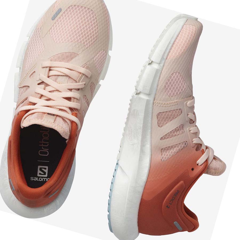Chaussures Running Salomon PREDICT 2 Femme Rose | QTCRFBV-08