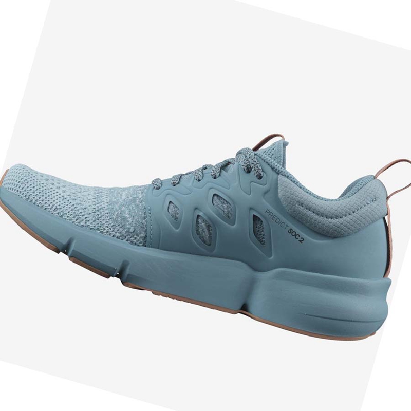 Chaussures Running Salomon PREDICT SOC 2 Femme Bleu | ETFPLJO-71