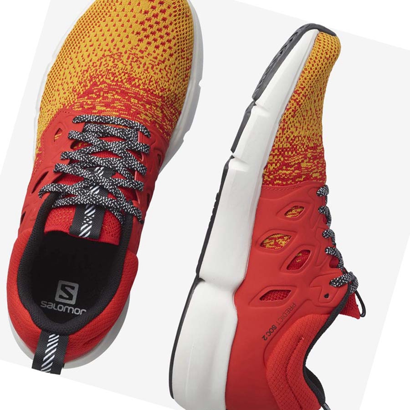 Chaussures Running Salomon PREDICT SOC 2 Homme Rouge Orange | XOFRVDG-16
