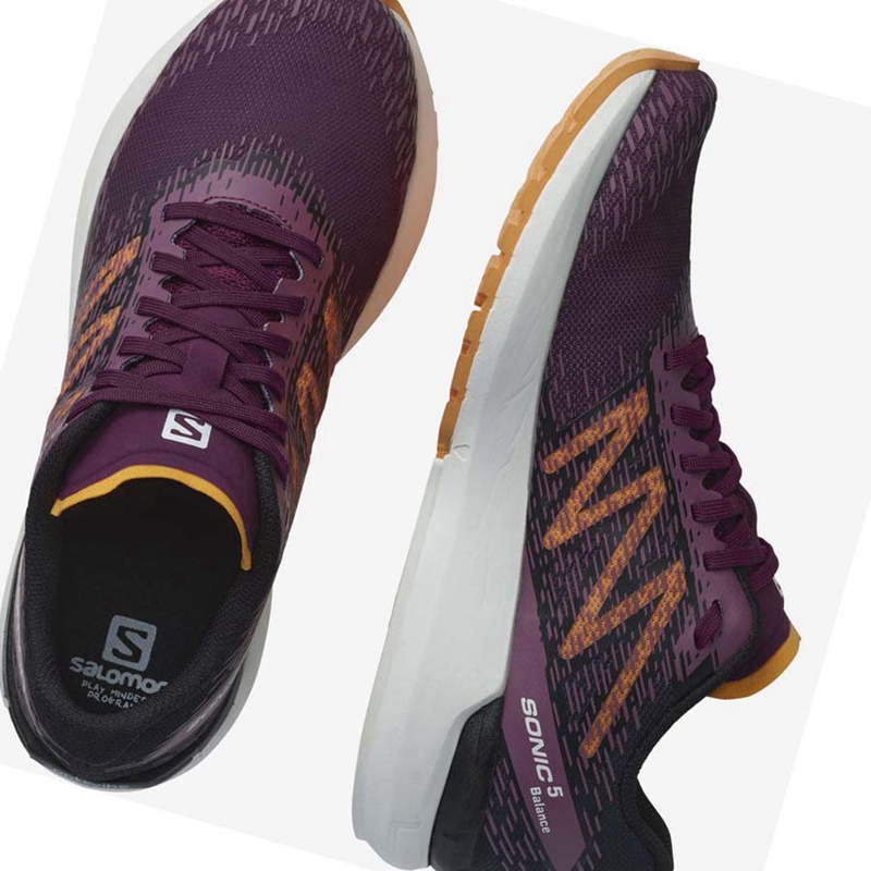 Chaussures Running Salomon SONIC 5 BALANCE Femme Rouge | ECVSAKB-07