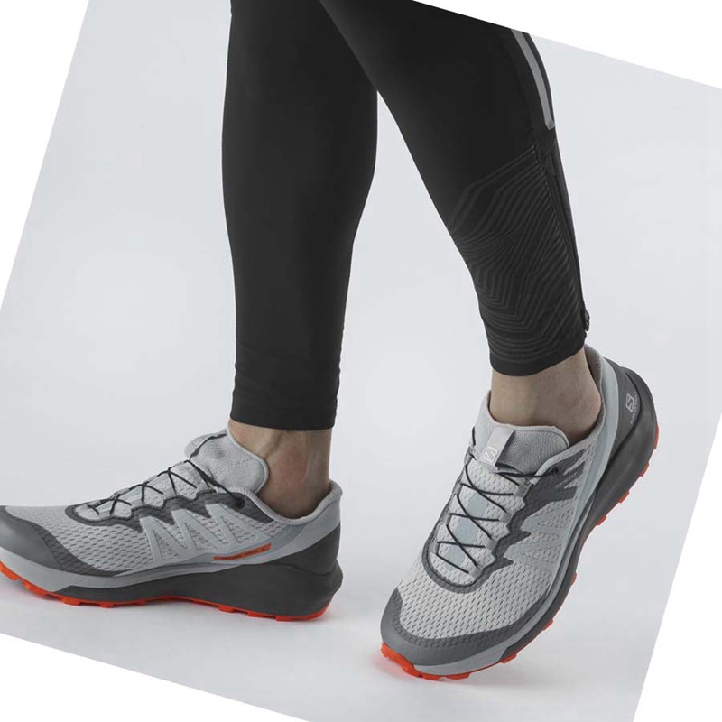 Chaussures Trail Running Salomon SENSE RIDE 4 Homme Beige Grise | HZGAWBD-67