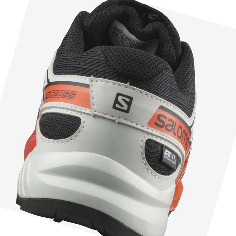 Chaussures Trail Running Salomon SPEEDCROSS CLIMASALOMON™ WATERPROOF Enfant Noir Rose | NCAHJRU-30