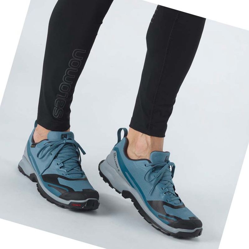Chaussures Trail Running Salomon XA COLLIDER 2 GORE-TEX Homme Bleu | UPSNKCY-97