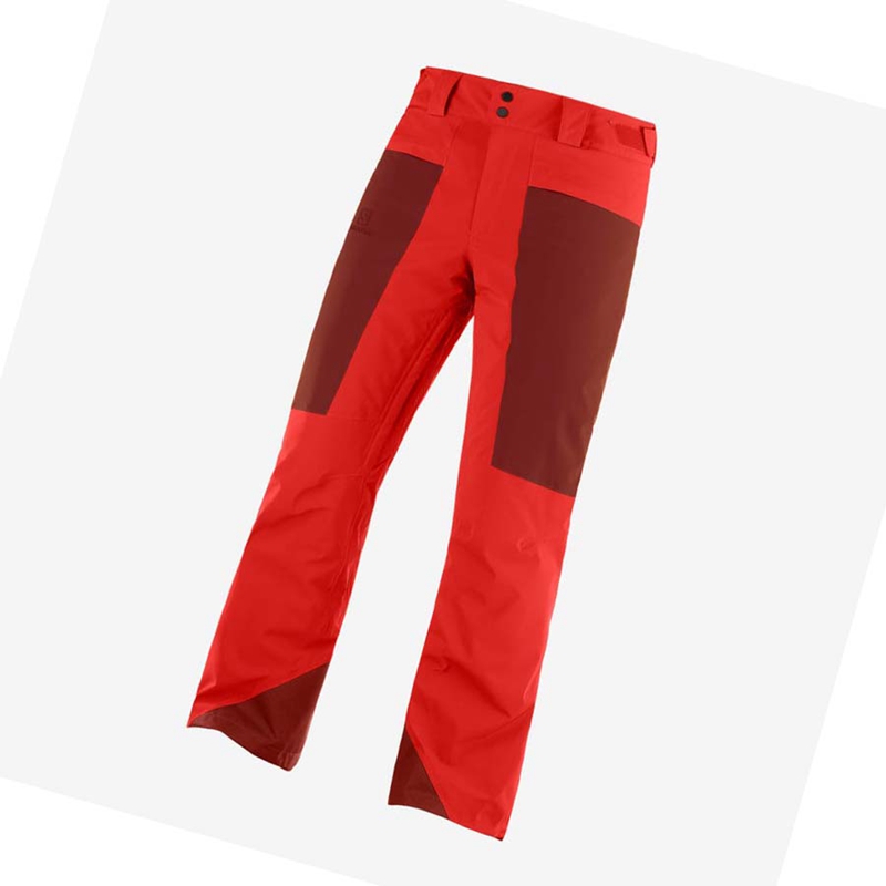Pantalons De Ski Salomon BRILLIANT Homme Rouge | IPWZGTX-72