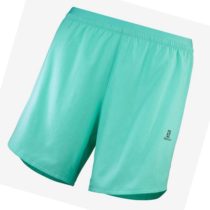 Shorts Salomon CROSS 5\'\' Femme Bleu | XGDJWEC-60