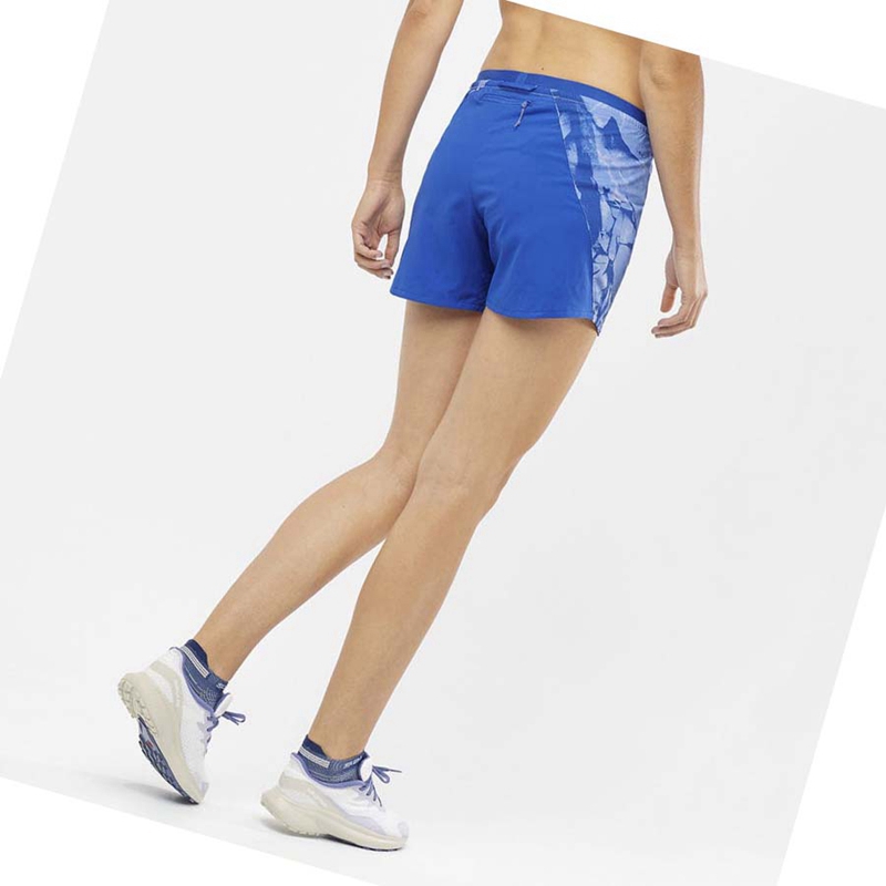 Shorts Salomon CROSS 5'' Femme Menthe | DIGMLYO-59