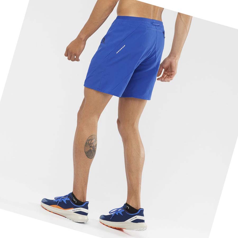 Shorts Salomon CROSS 7'' Homme Bleu | XPEOMZC-74
