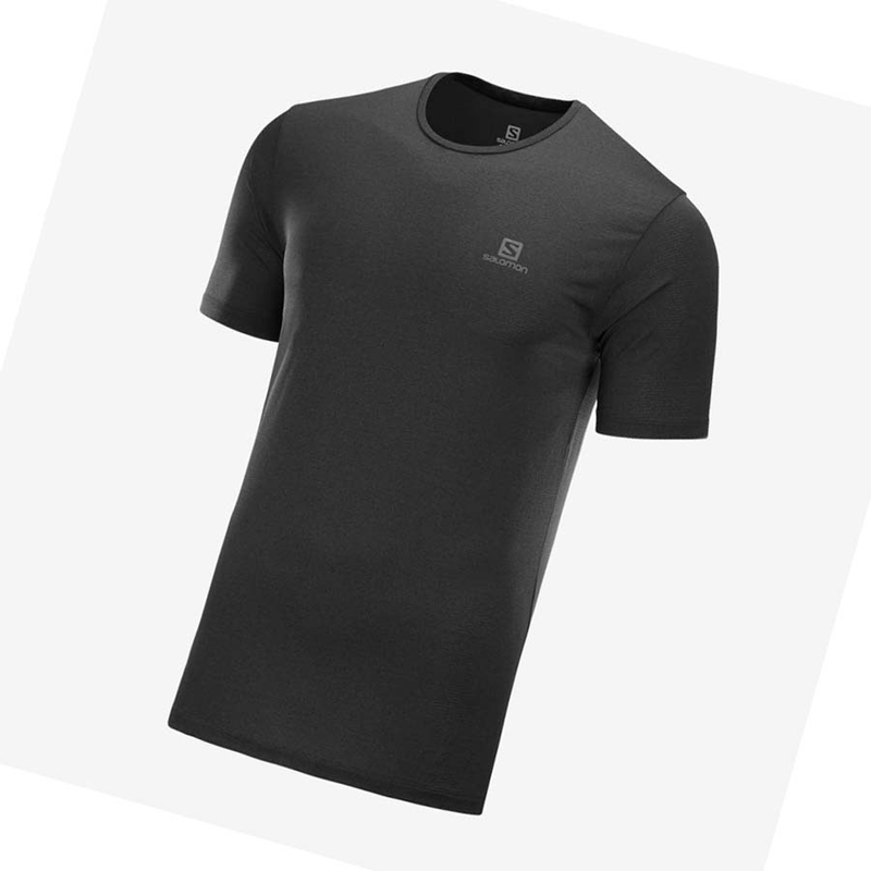 T Shirts Salomon AGILE TRAINING Homme Noir | WUTBFRQ-20
