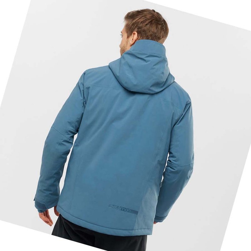 Vestes De Ski Salomon HIGHLAND Ski Homme Bleu | WSYRGZM-90