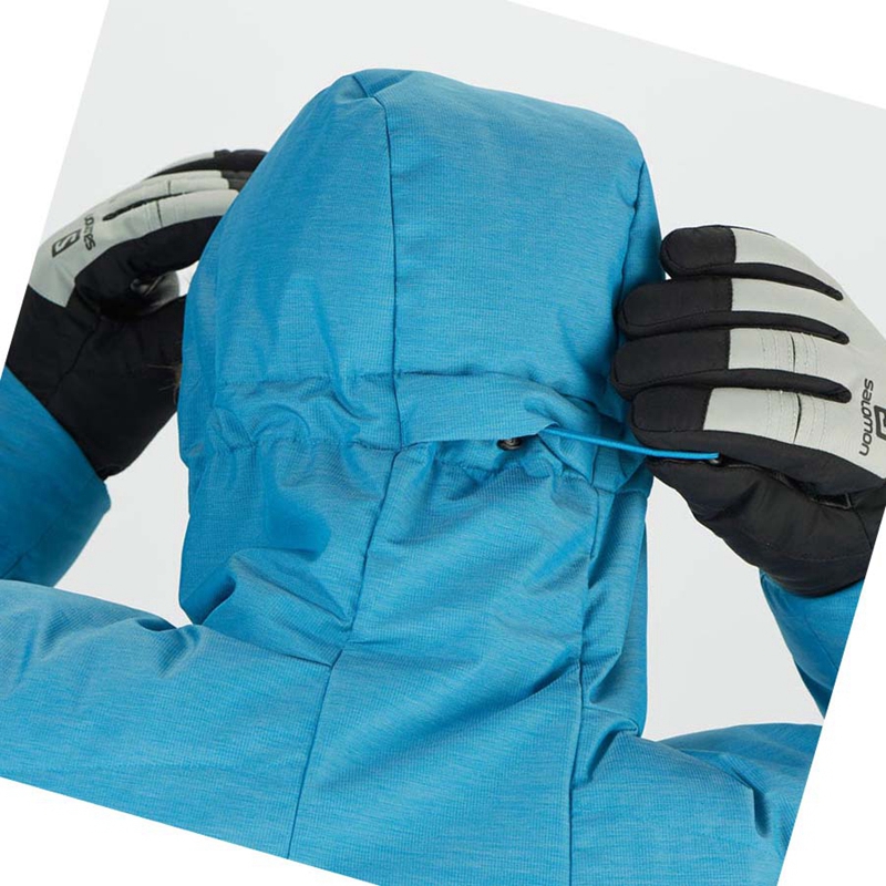 Vestes De Ski Salomon SNOWSHELTER Homme Bleu | DXGAJHY-14