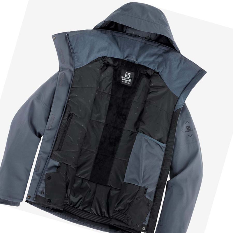 Vestes De Ski Salomon SPEED Femme Argent | MJISUBQ-41
