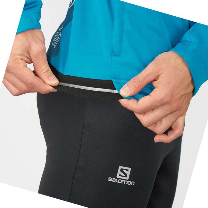 Vestes Salomon GORE TEX INFINIUM™ WINDSTOPPER® Homme Bleu | KTAGXSQ-73
