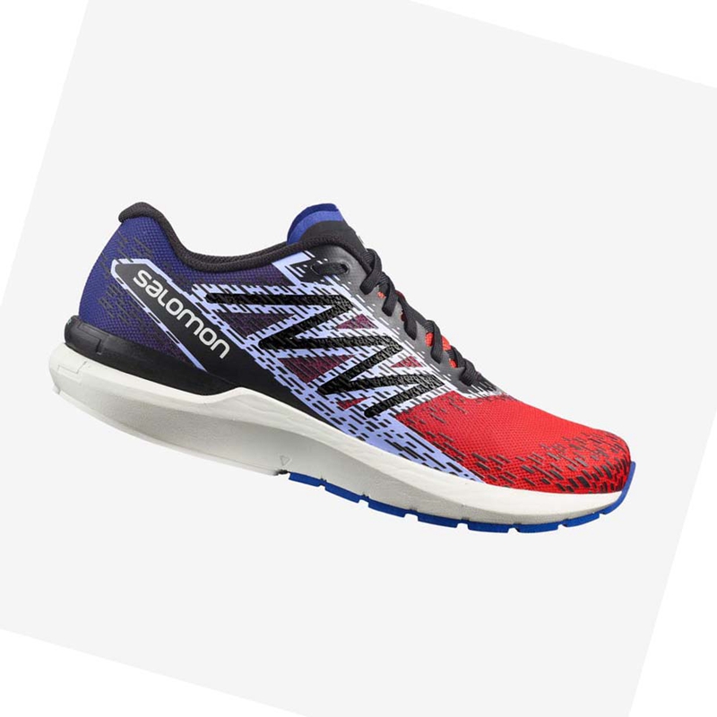 Chaussures Running Salomon SONIC 5 BALANCE Homme Rouge Bleu | YVRTCOH-34